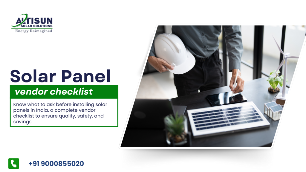  Solar Vendor Checklist India: What Smart Homeowners Actually Check